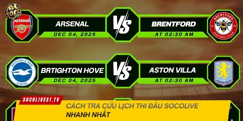 Cách tra cứu lịch thi đấu Socolive nhanh nhất