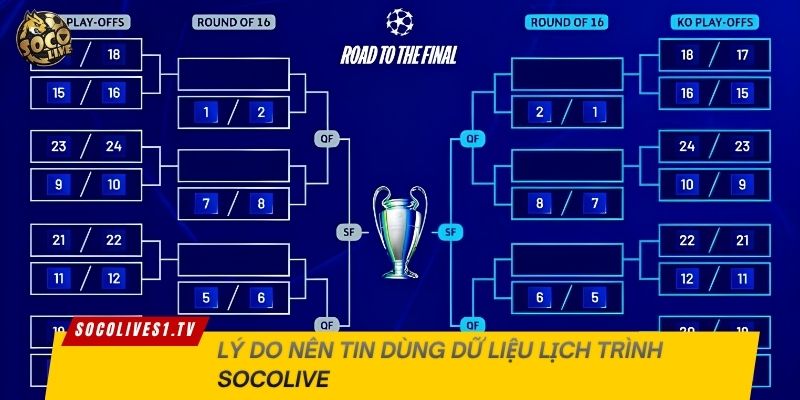 Lý do nên tin dùng dữ liệu lịch trình Socolive