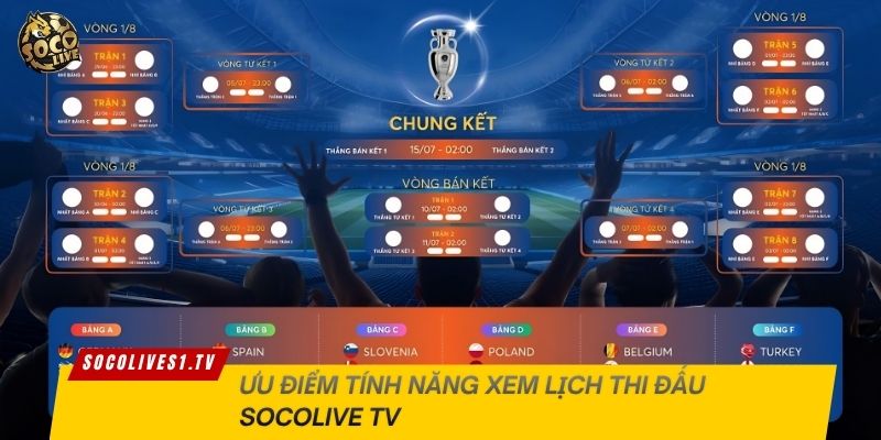 Ưu điểm tính năng xem lịch thi đấu Socolive TV