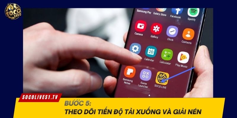Theo dõi tiến độ tải xuống và giải nén