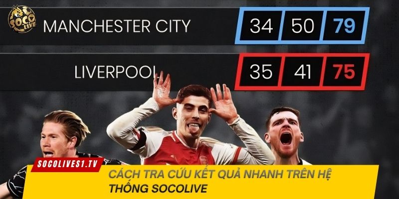 Cách tra cứu kết quả nhanh trên hệ thống Socolive